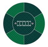 LaiEr Round Poker Mat, 24/31/39/47/55/63 inch 6-10 Person Texas Poker Rubber Mat, Foldable Tabletop, Portable Poker Tabletop, Suitable for Poker Games, Blackjack, Casino Layout.