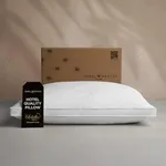 Sobel Westex: Hotel Sobella Soft Side Sleeper Pillow | Hotel and Resort Quality, 300 Thread Count 100% Dobby Cotton | Down Like Fill, Gentle Support, Plush, Queen (1 Pack)