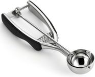 Spring Chef - Medium Cookie Scoop for Baking, Multifunctional #40 Melon Baller Scoop with Trigger Release, Stainless Steel 1.7 Tablespoon Scooper for Ice Cream, Cookie Dough Scoop, Black