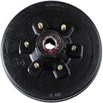 Lippert Replacement 12" Brake Hub Drum Assembly for RVs with 6,000 lb. Axle; 6 on 5.5" Bolt Pattern; 1/2" Studs; Fully Assembled with Bearing Cones, Seals, Grease, Limited 1-Year Warranty - 814202