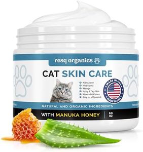 Cat Paw Balm Cat Cream 8 oz: Hot Spot Treatment for Cats Dermatitis, Mange Treatment, Cat Itchy Skin Relief for Dry Skin, Pet Wound Care, Natural Allergy Relief with Manuka Honey, Aloe Vera, Vitamin E