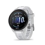 Garmin Forerunner® 165 Music, Running Smartwatch, Colorful AMOLED Display, Training Metrics and Recovery Insights, Music on Your Wrist, Whitestone