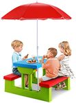 GYMAX Kids Picnic Table, Garden Ben