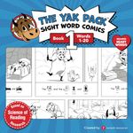 The Yak Pack: Sight Word Stories: Book 1: Comic Books to Practice Reading Dolch Sight Words (1-20)