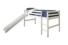 Donco Kids Twin Low Loft Bed with S