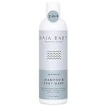 Baja Baby Unscented Shampoo & Body Wash - Organic, Gluten-Free, Vegan, EWG VERIFIED™ - Ideal for Sensitive Skin - All Natural, Tear-Free, Hypoallergenic & Paraben-Free - 12 oz