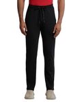 Jockey Men's Slim Fit Track pants(SP27-0103-BLACK_Black_Medium_Black_Medium)