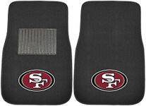 FANMATS 17120 NFL San Francisco 49ers 2-Piece Embroidered Car Mat