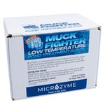 Microzyme Muck Fighter Low Temperature Pond Treatment Block | Lasts 30 Days | Natural Pond Bacteria & Sludge Decomposing Enzymes | Water Clearing Odor Eliminating Microbes (1-Pack)