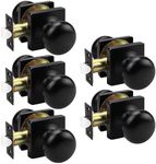 GOBEKOR 5 Pack Black Passage Door K