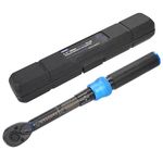 1/4-Inch Drive Click Torque Wrench, Dual-Direction Click Professional Torque Wrench 20-240IN.LB/2.3-27.1N.M, Dual Range Scales Graduated in in.LB and N.M, Blue