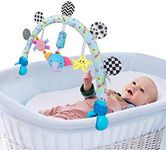 Baby Mobile Bassinet Toys for Infant & Toddlers, Crib Accessory, Travel Arch for Stroller & Pram Activity Toy Bar (Elephant)