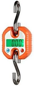 Klau Digital Scale, Portable 150 kg / 300 lb Heavy Duty Crane Scale Hanging Scales LED Display with Backlight for Home Farm Hunting Outdoor Orange