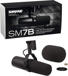Shure SM7B Dynamic Vocal Microphone – Studio Recording & Podcasting