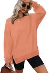 XIEERDUO Cute Back To School Clothes For Teen Girls Fashion Tops Fall Sweater Orange M