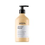 L'Oréal Professionnel Absolut Repair Shampoo, Hydrating Shampoo, For Dry and Damaged Hair, Adds Shine and Repairs Damage, with Omega-9 and Proteins, Professional, 500ml