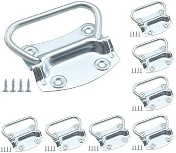 HOME MASTER HARDWARE 3-1/2 inch Pull Ring Handle Toolbox Lifting Door Case Chest Pull Handles Zinc Plated 8 Pack