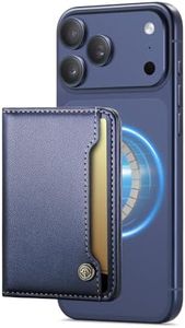 Vinich for MagSafe Wallet Magnetic RFID Blocking Card Holder, Dark Blue