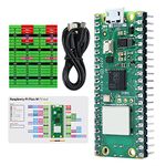 Freenove Raspberry Pi Pico W (Compatible with Arduino IDE) Pre-Soldered Header, Dual-core Arm Cortex-M0+ Microcontroller, Development Board, Python C Java Code, Tutorial Example Projects