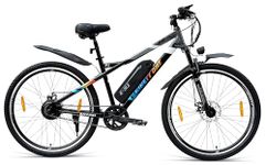 NINETY ONE Z2 | Electric Cycle | 27.5T | 7.8Ah Battery | 91 Tuff Shox Suspension Fork | ‎250 Watts | IP65 BLDC Motor | 85% pre-Assembled | 2 Years Battery Warranty | Black Grey