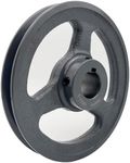 Saelno AK61-1 v Belt Pulley,5.95 inch Outside Diameter,1" Bore,v Belt sheave Cast Iron for A AX 3L 4L V-Belts,AK611 Pulley