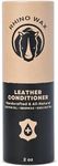 Rhino Wax - Leather Conditioner 2 oz - Trusted Leather Conditioner for Furniture, Shoes, Purses, boots and more - Easy Use Applicator - Hydrates, Rejuvenates, Protects - Natural Ingredients - USA Made