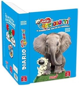 Pigna, Diario Amici Cucciolotti 12 Mesi Grande, Ideale per Organizzare le Attività Scolastiche, 320 Pagine, 13x18 cm, copertina cartonata imbottita per bambini