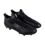PUMA One 1 LTH Fg Ag Mens Black Leather Athletic Soccer Cleats Shoes 8.5