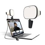 Zumy Softbox Video Conference Lighting for Video Recording - Portable USB LED Video Light, 4 Soft Light Levels, Laptop & Computer Video Lighting, Camera Webcam Streaming Selfie Light for Zoom Meetings