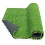 Griiham High Density Polyethylene Artificial Artificial Flora Grass Carpet/Mat Australian 50mm Grass (Green, 6.5ft x 2ft).