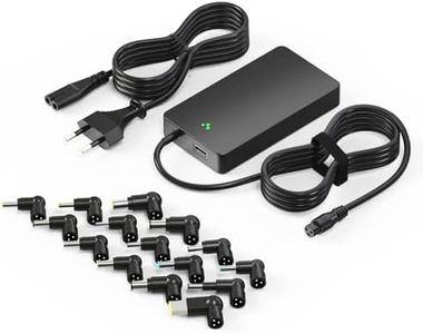Basicvolt 100W 90W 65W 45W 33W Chargeur Universel PC Portable 18,5V 19V 19,5V 20V Adaptateur Alimentation Ordinateur pour HP Dell Toshiba IBM Lenovo Acer ASUS Samsung Sony Fujitsu