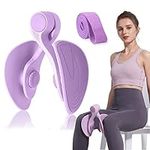 Thigh Master Hip Trainer Exercise Equipment, Pelvic Floor Trainer, Kegel Trainer for Postpartum Rehabilitation, Trimmer Inner Thigh, Thigh Workout Equipment (Purple)