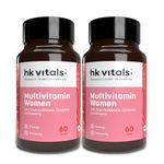 HealthKart HK Vitals Multivitamin For Women (120 Tablets) | With Zinc, Vitamin C, Vitamin D, Multiminerals & Ginseng Extract