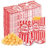 600 Pcs Paper Popcorn Bags, 1 oz Popcorn Bags Bulk Individual Servings for Christmas Party Popcorn Machine Movie Nights Carnival