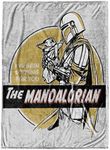 STAR WARS The Mandalorian I've Been Looking for You Throw Blanket - Measures 50 x 70 inches - Fade Resistant Super Soft Fleece Bedding (Official Product)