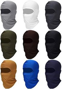 SATINIOR 9 Pcs Ski Mask for Men Full Face Cover UV Sun Protection Cooling Balaclava Neck Gaiter Clothing Scarf Bandana(Classic Colors), Classic Colors, One Size