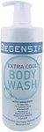 REGENSIFY Red Acne Extra Cool Body Wash 500 ml (17 Fl Oz) [1% Menthol, 1% Salicylic Acid, Niacinamide, Panthenol, Hyaluronic Acid, Coenzyme Q10, Vitamin E] - Anti Aging, Hydrating, Icy Shower Gel