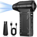 KACNON Electric Air Duster 350000RPM, 12000mAh Rechargeable Cordless Air Blower with 8-Speed Adjustable Power & LED Display, Compressed Air Duster for Computer, Home, Car & Outdoor Cleaning