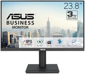 ASUS 24” 1080P Business Monitor (VA24DQFS) - IPS, Frameless, 100Hz, 1ms, Adaptive-Sync, HDMI, DisplayPort, VGA, for Working and Gaming, Ergonomic Design, Blue Light Filter, Flicker Free, 3 yr warranty