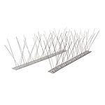 AndBird Bird Spikes w/Stainless Steel Bottom Bird Repellent Arrow Fence Kit for Scare Birds Away, Bird Deterrent Anti-Climbing Safety Fence Spikes for Garden, Patios and Outdoors Cover 10.8ft（330cm）