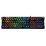 TAG Gamerz Warrior 2.0 USB Mechanical Gaming Keyboard | 26 Anti-Ghosting Keys | 17 RGB Lighting Effects | Multi-Functional Knob | 50M Life Keystrokes | Double Shot Injection Keys for PC Gamers (Black)