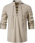 YAOHUOLE Casual Shirt Mens Linen Co