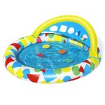 Bestway Splash and Learn Baby Pool | Inflatable Baby Paddling Pool, Portable Splash Water Play Mat for Toddlers and Kids