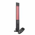 blumfeldt Standing Infrared Heater, Patio Heater, 3000W Indoor & Outdoor Heater, Heaters For Home & Garden, Electric Patio Heaters, Tipping Protection, Remote, Energy Efficient IP65 Electric Heater