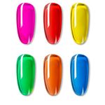 ROSALIND Glaze Glass Jelly Gel Nail Polish 5ml Transparent Hybrid Varnishes All For Manicure Soak Off Nail Art Design-SET