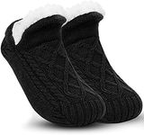 Black Slipper Socks for Women Men G