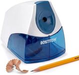 Bostitch Office Personal Electric Pencil Sharpener, Powerful Stall-Free Motor, High Capacity Shavings Tray, Blue