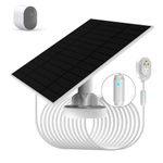 6W Solar Panel Compatible with Arlo Pro 5S 2K, Pro 4, Pro 3, Floodlight, Ultra 2, Ultra, and Go 2 Cameras, Weather Resistant, Easy Install，IP66 Waterproof，4m Charging Cable