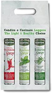 SPRAYLEGGERO PIZZA SET : Condimento al peperoncino, al basilico e al rosmarino- Olio Spray Italiano – 100% Naturale,100% Leggero, 100% Facile