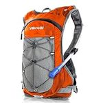 Vibrelli Hydration Pack and 2L Hydration Water Bladder - High Flow Bite Valve - Hydration Backpack with Storage - Lightweight Running Backpack, Cycling, Hiking, Ski, Snow - Men, Women, Kids